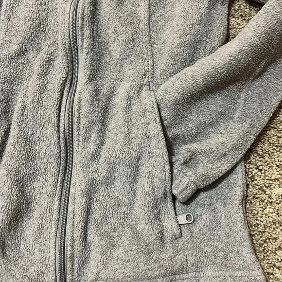 Columbia‎ Womens Fleece Jacket Coat Small Charcoal Gray Full Zip Pockets RN69724 - Picture 2 of 10